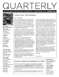 200 East 16th Street Quarterly
